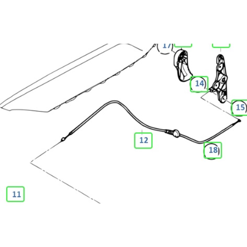 BMW MOTOR KAPUT AÇ TEL E90 arka
