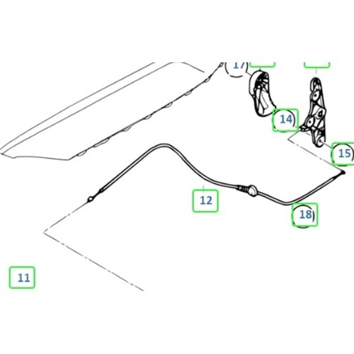 BMW MOTOR KAPUT AÇ TEL E90 arka