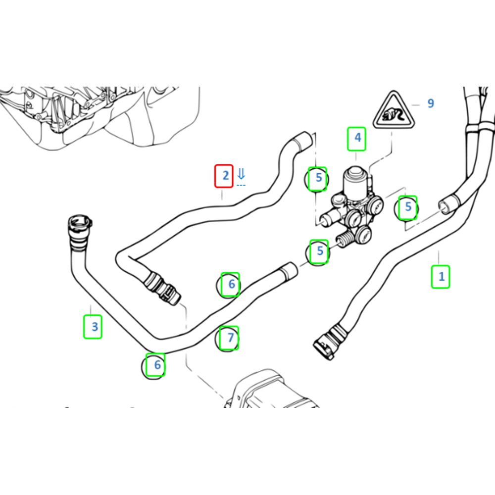 BMW SU HORTUM KALORİFER-SU MOTOR E87 E90 Geri Dönüş