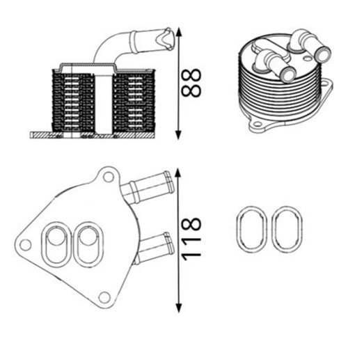 BMW RADYATÖR YAĞ ŞANZIMAN F45 F48 X1 B37