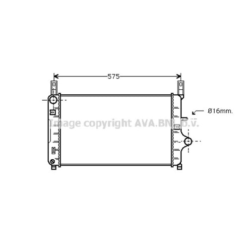 FORD RADYATÖR 500x302 FIESTA 18D -94