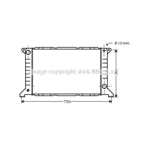 FORD RADYATÖR 600x335 TRANSIT 24 -94