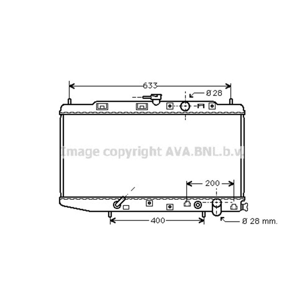 HONDA RADYATÖR 327x668 CIVIC +90