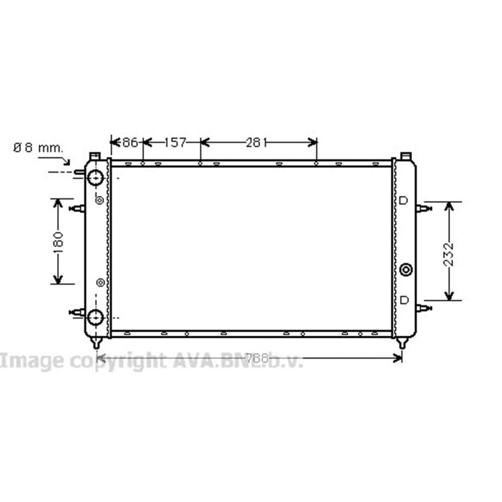 VW RADYATÖR 72x35 T4 TRANS