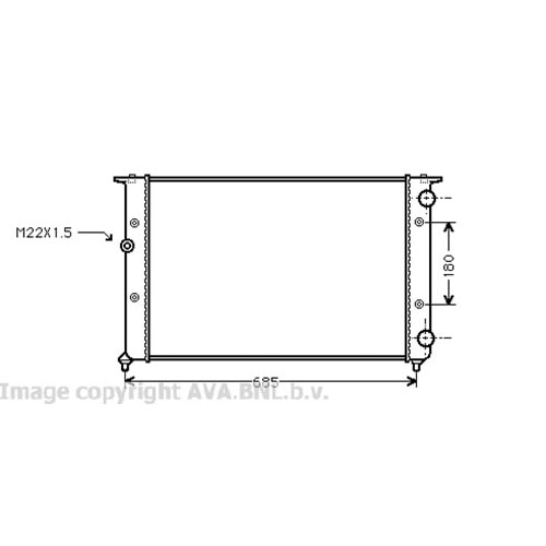 VW RADYATÖR 62x38 GOLF3 1.9 D