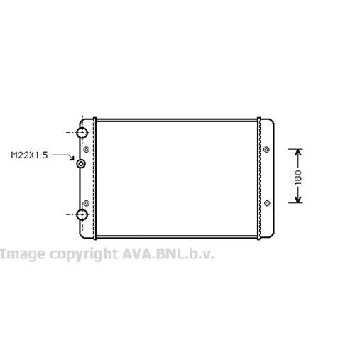 VW RADYATÖR 63x38 POLO4 14-19D