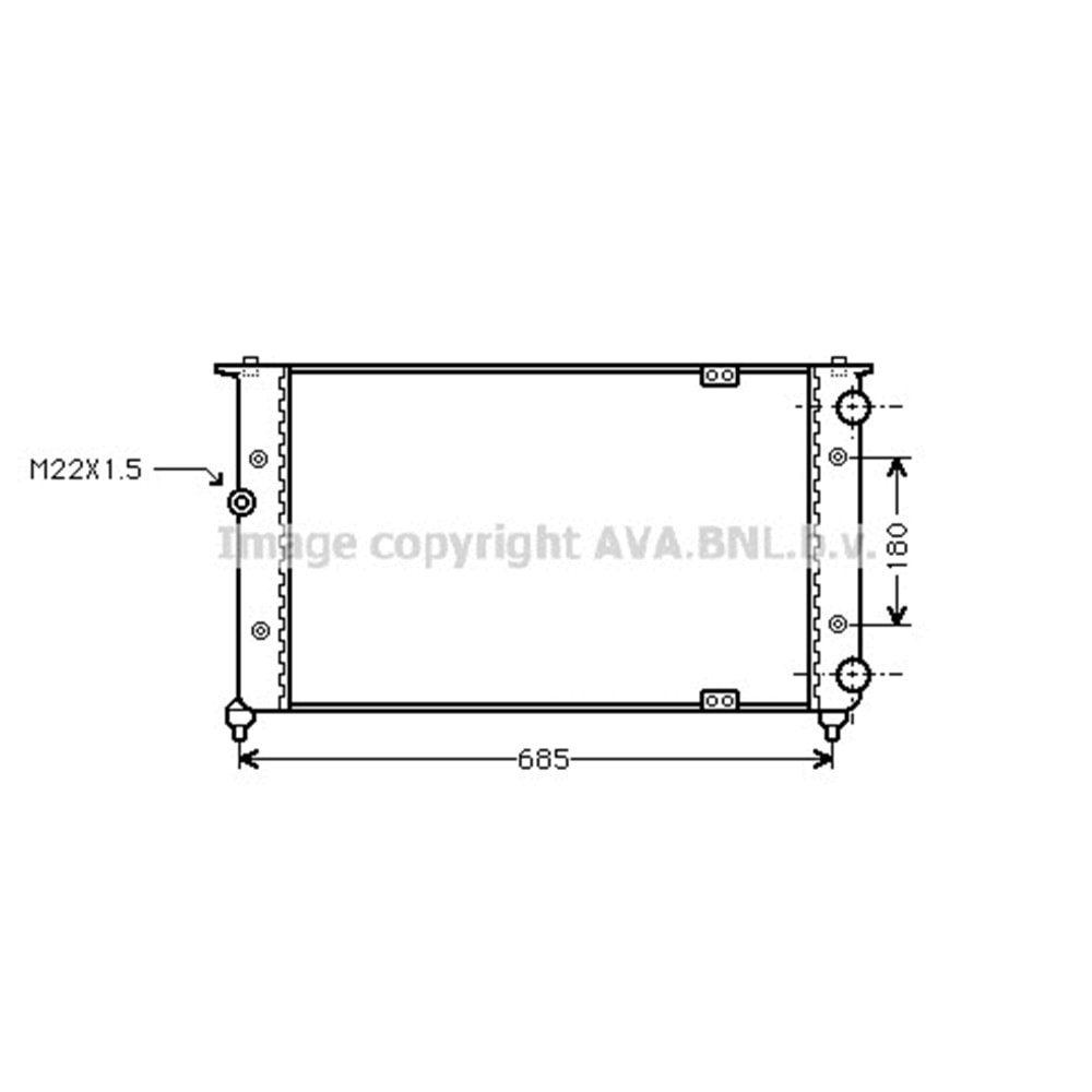 VW RADYATÖR 63x32 POLO CADDY