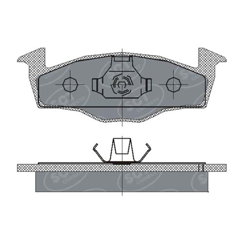 VW FREN BALATA ÖN POLO4 17.2mm