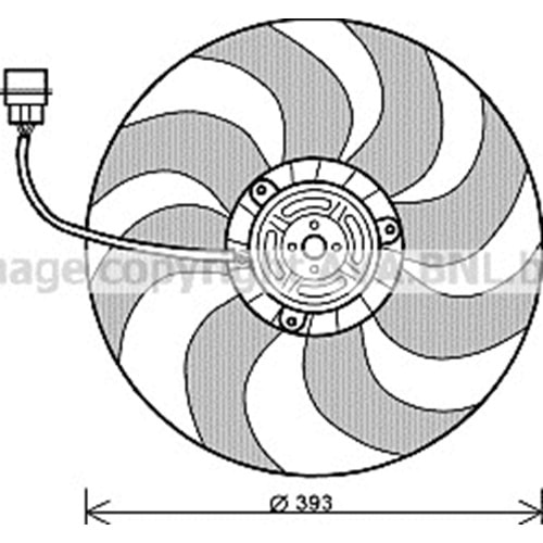 VW FAN RADYATÖR 393mm POLO 01+ IBIZA