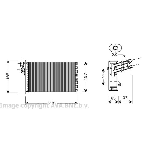 VW RADYATÖR KALORİFER GOLF4 BORA LEON LHD