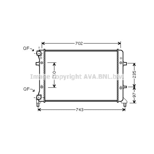 VW RADYATÖR 65x41 GOLF5 PASSAT 2006+