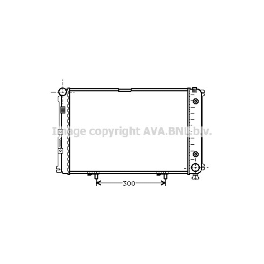 MB RADYATÖR W201 57x37 B/D AC OTOM