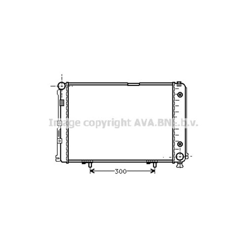 MB RADYATÖR W124 54x37 601 / OTO