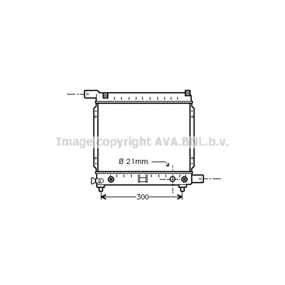 MB RADYATÖR W124 35x29 B/AC/OTO