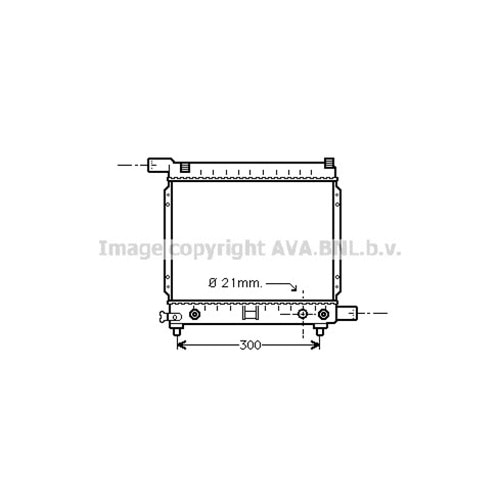MB RADYATÖR W124 35x29 B/AC/OTO