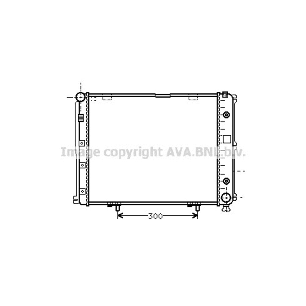 MB RADYATÖR W124 53x49 D/AC/OTO