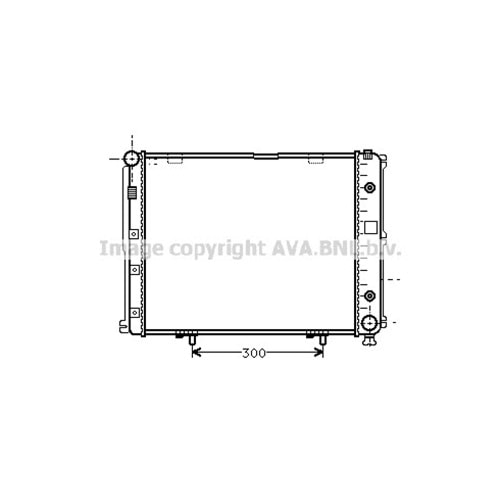 MB RADYATÖR W124 53x49 D/AC/OTO