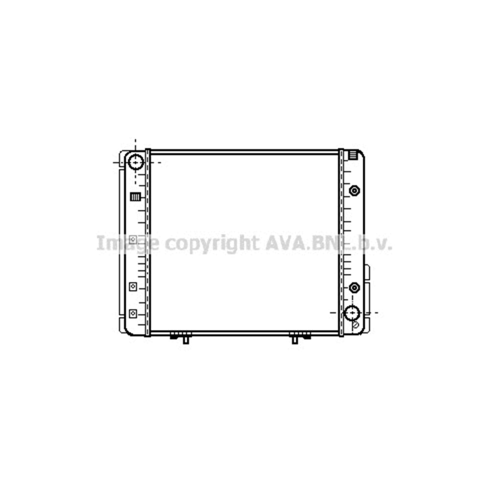 MB RADYATÖR W124 48x48 84+ B/AC/OTO