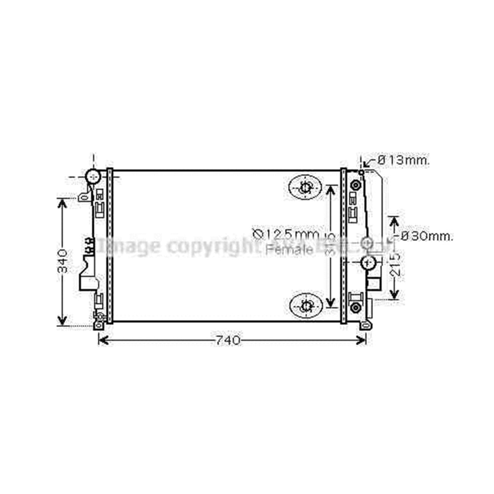 MB RADYATÖR W639 65x40 111 CDI OTO