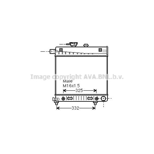 MB RADYATÖR W202 44x36 W202 OTO