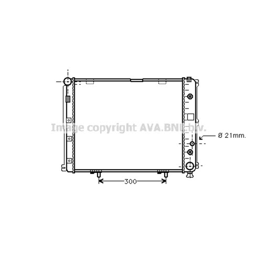 MB RADYATÖR W124 48x48 92+ B/AC/OTO