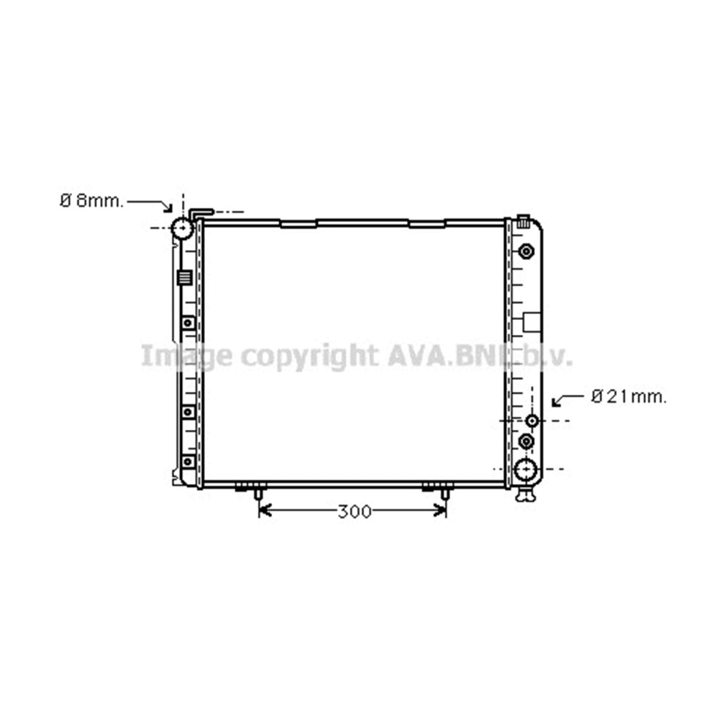 MB RADYATÖR W124 53x49 E250 AC-BORU