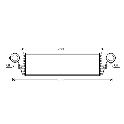 MB RADYATÖR INTERCOOLER.W203 CDI/KOM