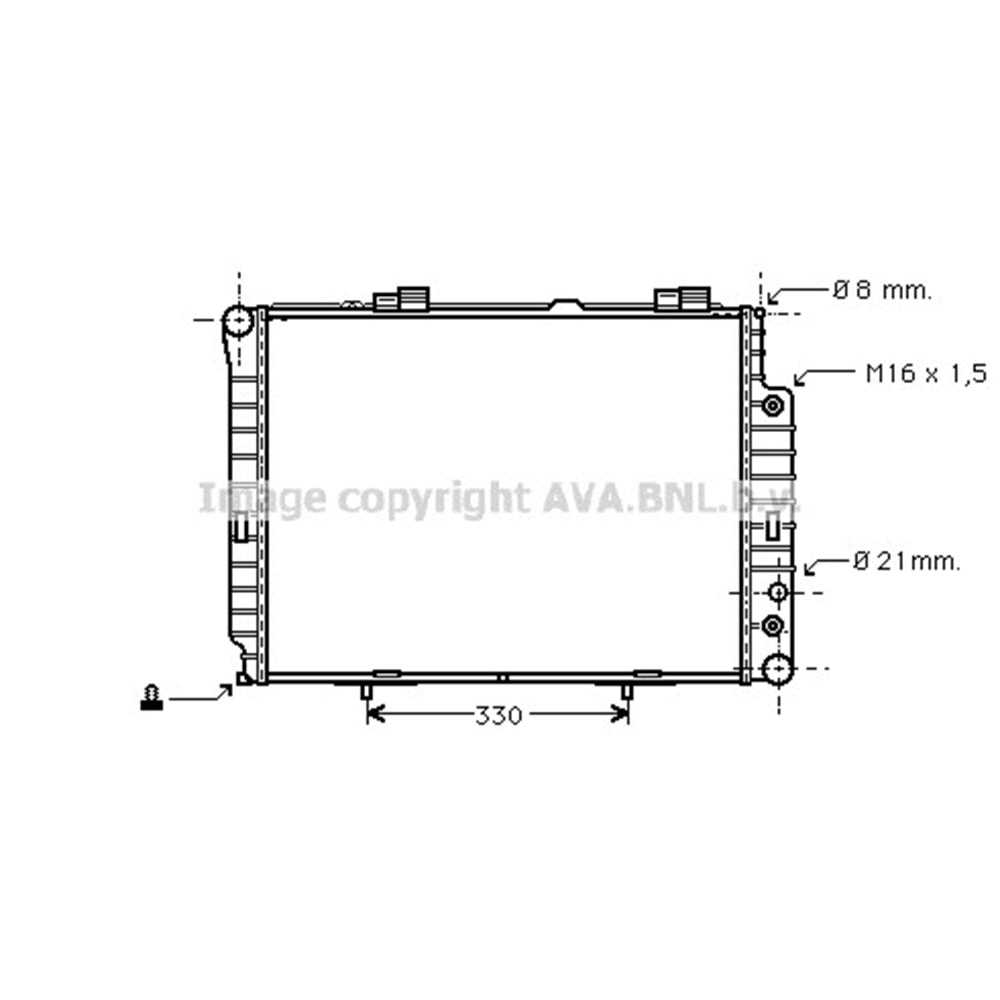 MB RADYATÖR W210 64x49 220 250 OTO