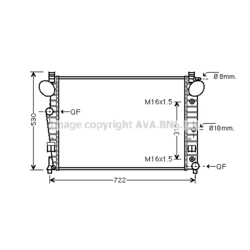 MB RADYATÖR W220 64x46 W220