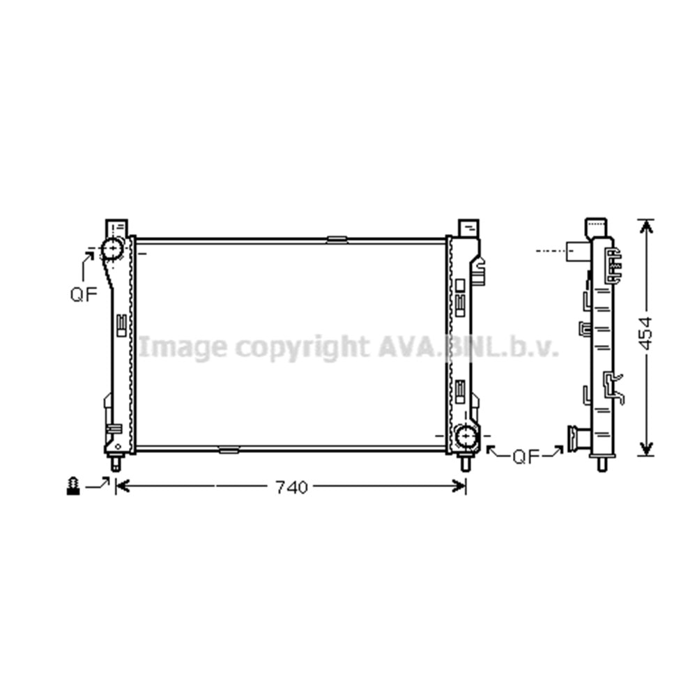 MB RADYATÖR W203 65x40