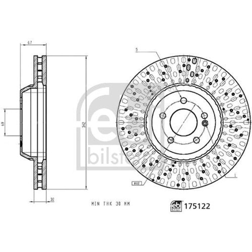 MB FREN DİSK ÖN W222 342mm