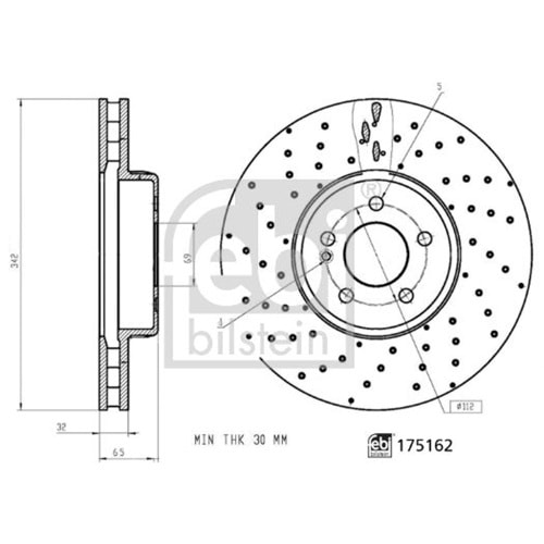 MB FREN DİSK ÖN W205 342mm