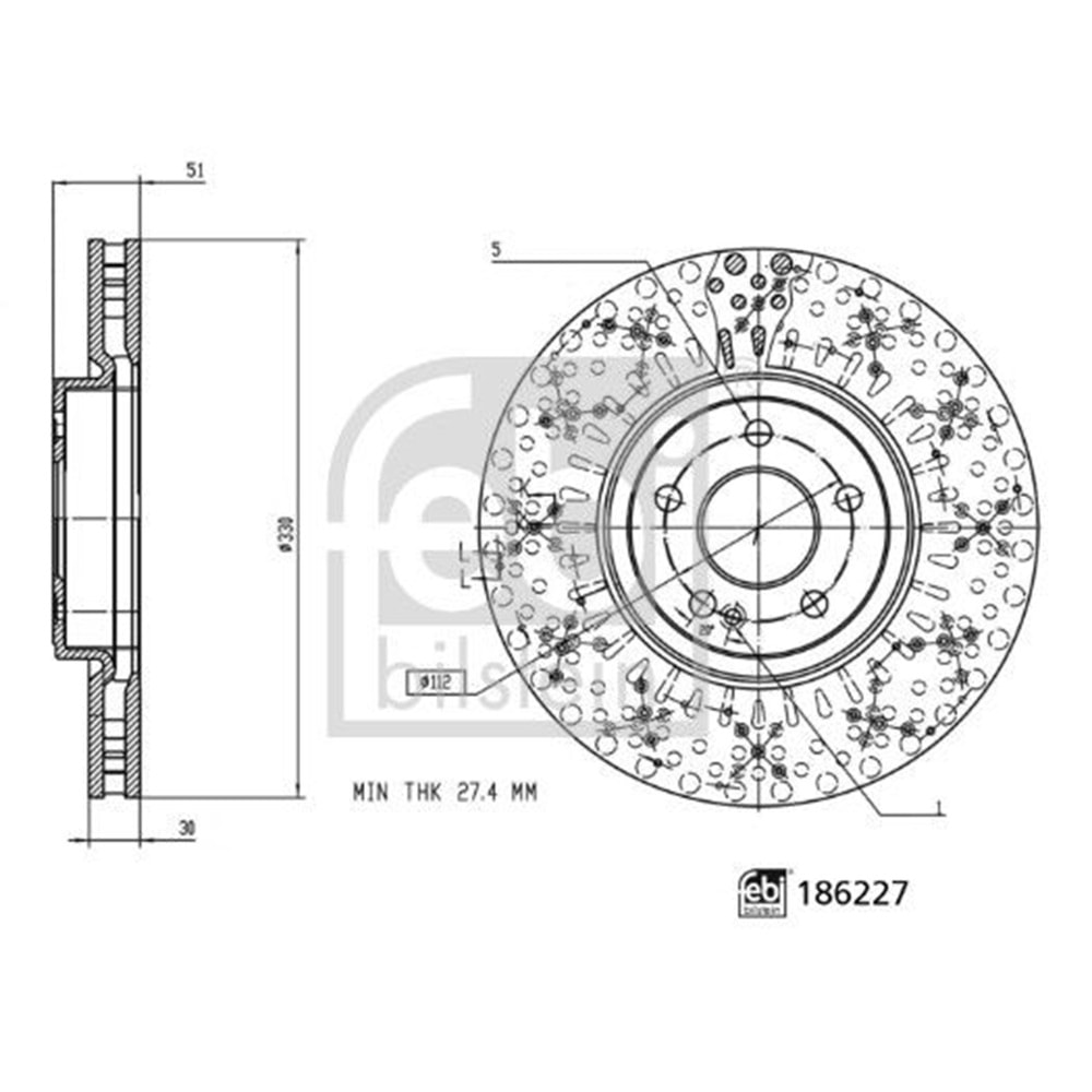 MB FREN DİSK ÖN W247 W177