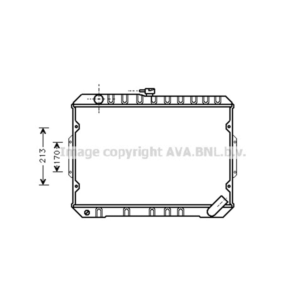 MIT RADYATÖR 425x598 L200 1986-96