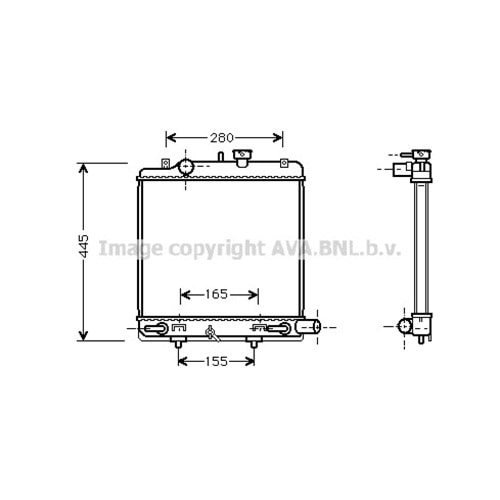 MAZDA RADYATÖR 350x380 DEMİO 15İ OT