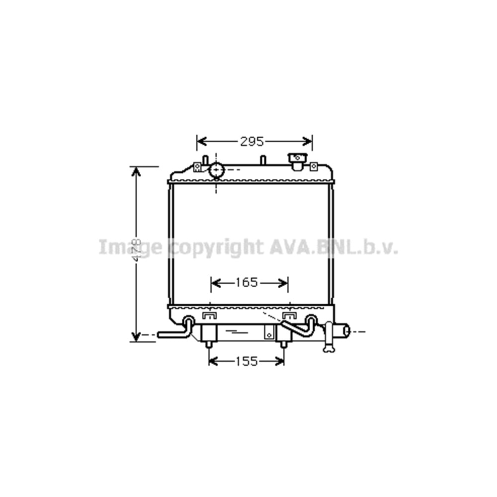 MAZDA RADYATÖR 350x380 DEMIO 15 OTO