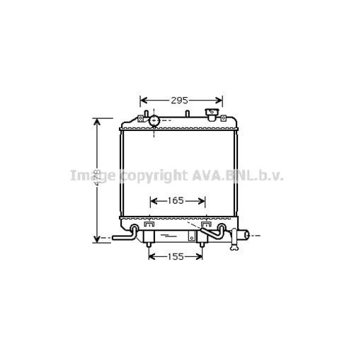 MAZDA RADYATÖR 350x380 DEMIO 15 OTO