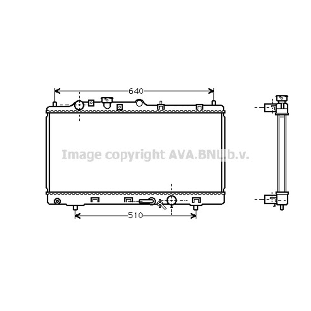 MAZDA RADYATÖR 325x680 323S OTO -01