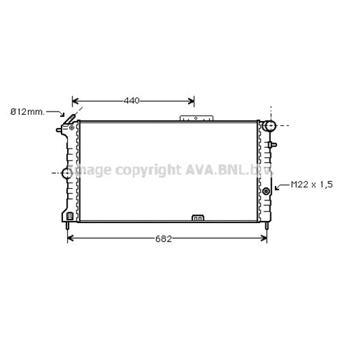OPEL RADYATÖR 617x374 VECTRA A