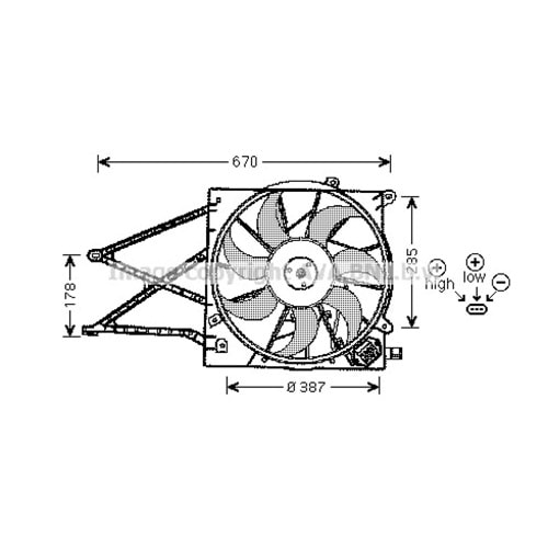 OPEL RADYATÖR FAN KLİM ASTRA 98+