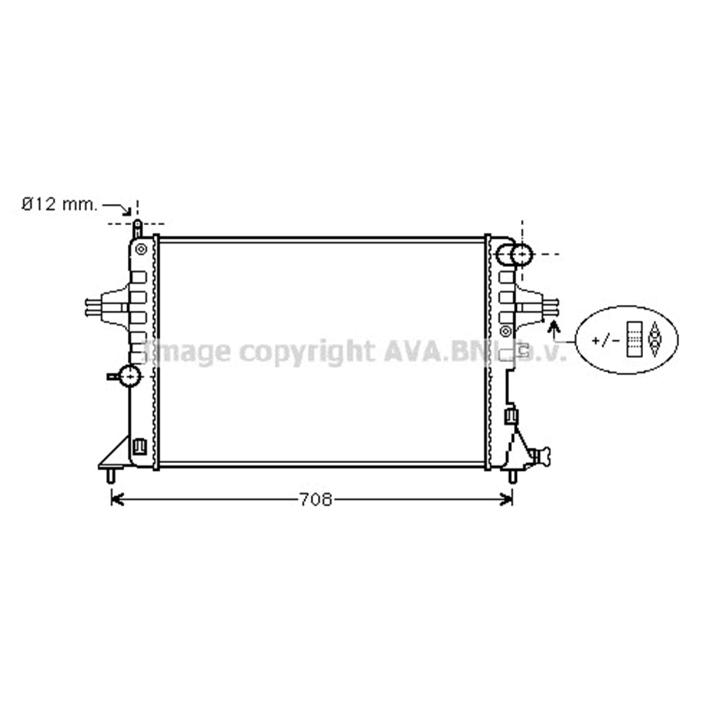 OPEL RADYATÖR 600x375 ASTRA G 14-18