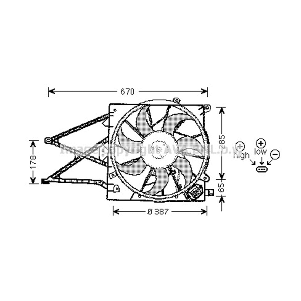 OPEL RADYATÖR FAN ASTRA G