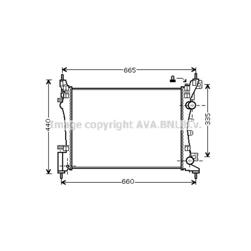 OPEL RADYATÖR 540x375 CORSA D 06+