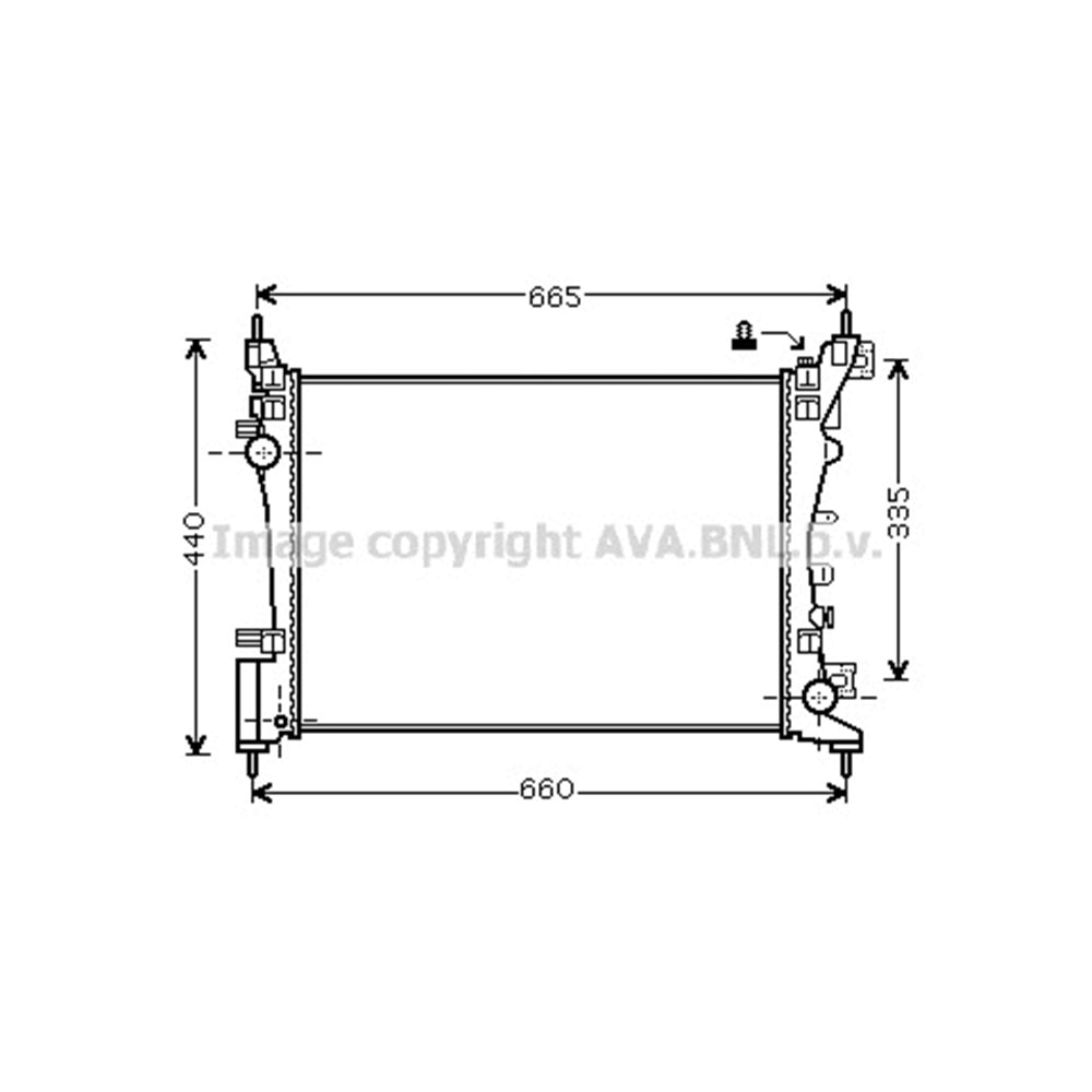 OPEL RADYATÖR 540x375 CORSA D 1.2 06+