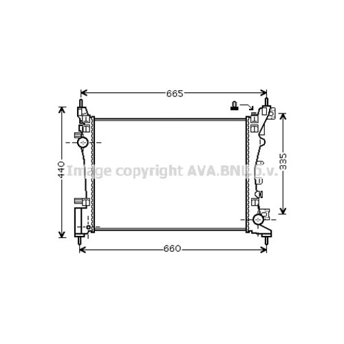 OPEL RADYATÖR 540x375 CORSA D 1.2 06+
