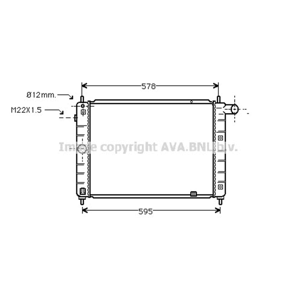 OPEL RADYATÖR 520x370 KADETTE E