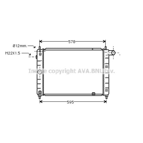OPEL RADYATÖR 520x370 KADETTE E