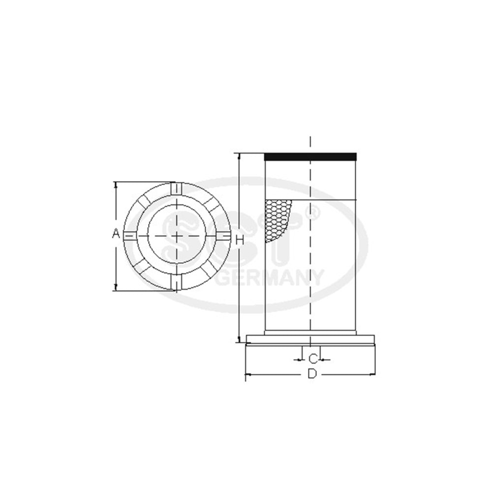 FİLTRE HAVA MF396 365