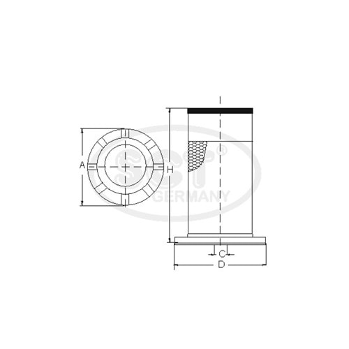 FİLTRE HAVA MF396 365