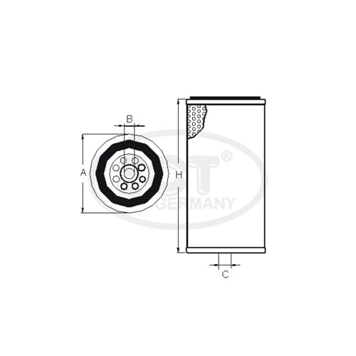 FİLTRE YAĞ ELEMAN ISUZU 3.9